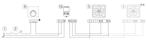 nagrzewnice wodne przemysłowe AEROCK schemat elektryczny ze regulatorem 5-biegowym.jpg