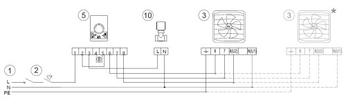 nagrzewnice wodne przemysłowe AEROCK schemat elektryczny ze sterownikiem 3-biegowym.jpg