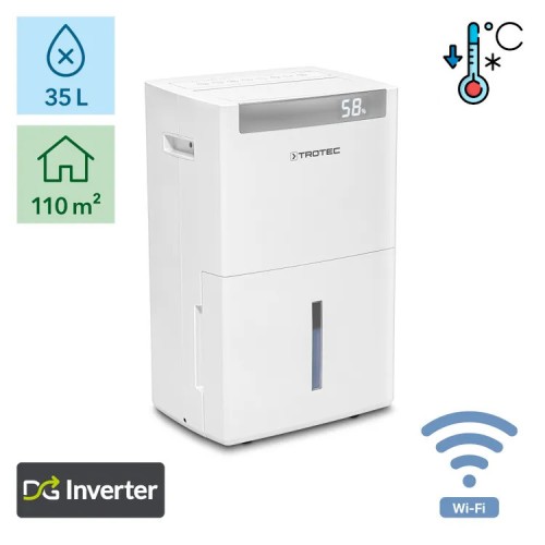 TTK-I 110 E WIFI TROTEC do 35l/dobę w pom. do 275m3 osuszacz powietrza dla domu i biura