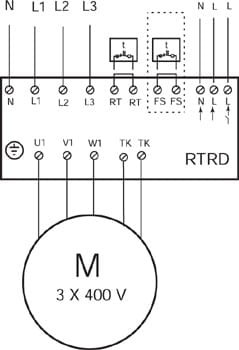 regulator obrotów RTRD 14 SYSTEMAIR schemat