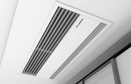 kurtyna powietrzna elektryczna do sufitu podwieszanego ELIS B-E-100 Flowair - widok.jpg