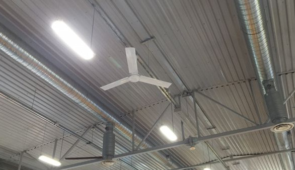 wentylator stropowy przemysłowy chłodzący destratyfikator E36202 MASTER