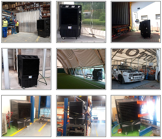 klimatyzator wodny przemysłowy klimatyzer ewaporacyjny BC 120 MASTER chłodzenie hal